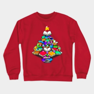 Christmas Book Tree Crewneck Sweatshirt